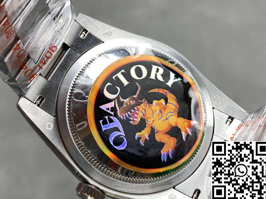 Steel Tungsten White Rolex M128236-0018 36mm Dial v5 Date Day QF Factory 1226